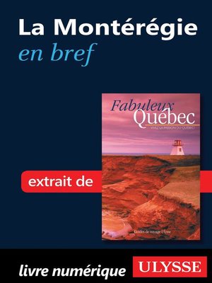 cover image of La Montérégie en bref